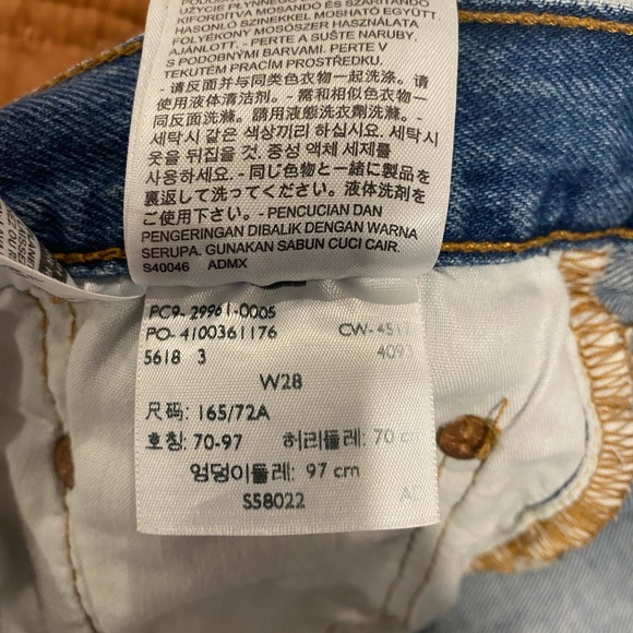 Levi’s denim shorts sz 28 high rise - Picture 4 of 5